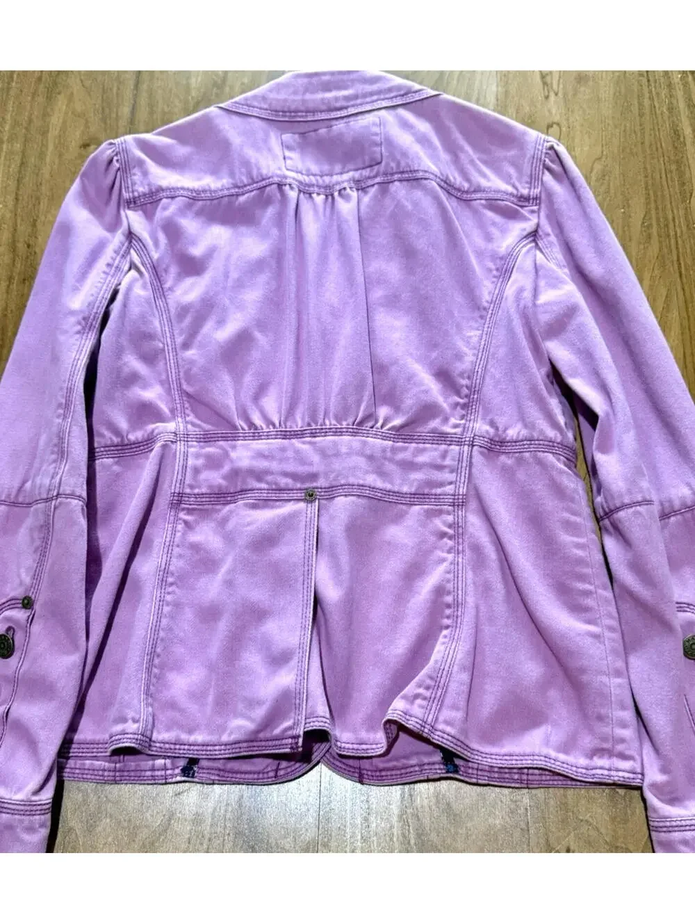 Marc‎ Jacobs Lilac Purple Cotton Utility Jacket Blazer Womens Size 10 Utility